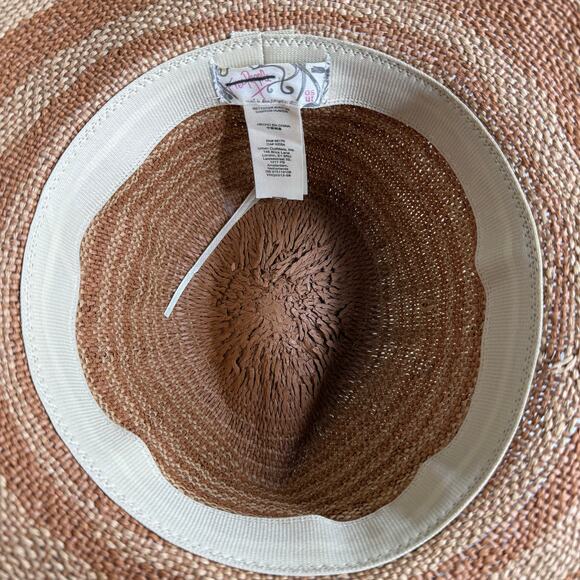 Free People hat woven boho beach dipped crown wide brim summer beach - Picture 4 of 5